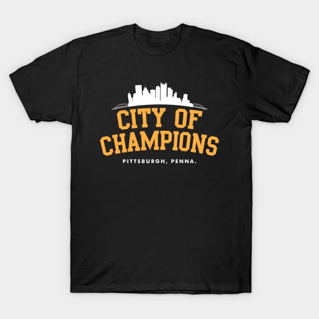 CITY OF CHAMPIONS T-Shirt by OldSkoolDesign